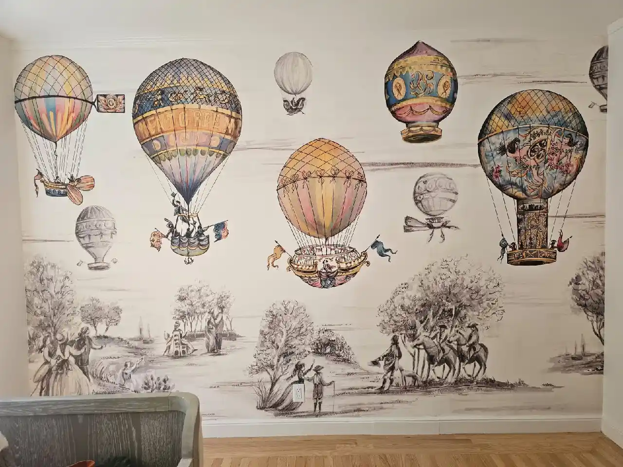 Wallpaper installation service areas