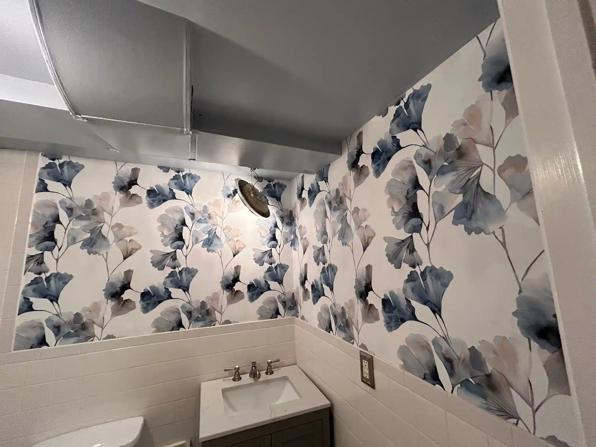 Commercial wallpaper installation service