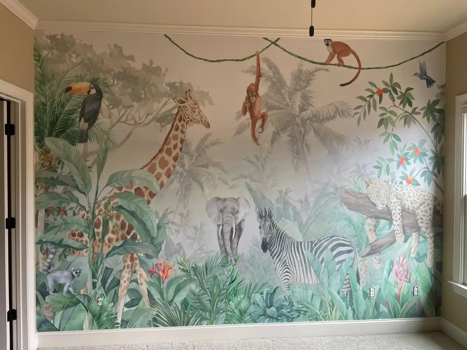 Residential wallpaper installation service